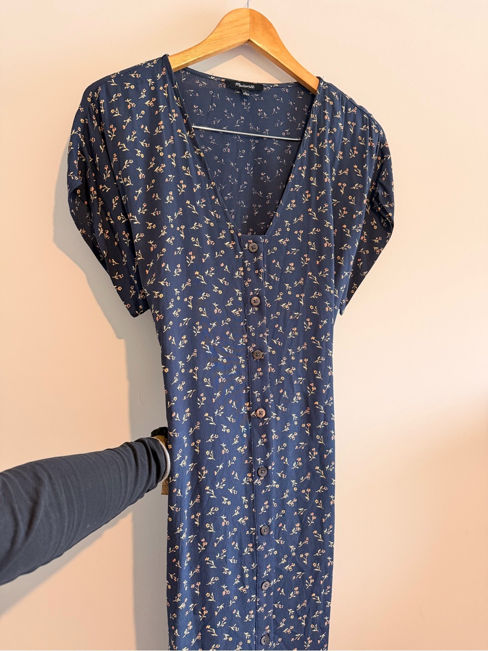 Madewell Easy Midi Dress in the "Spring Fling" print